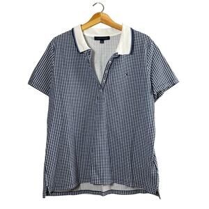 Women's Checkered Tommy Hilfiger Polo Shirt XXL
